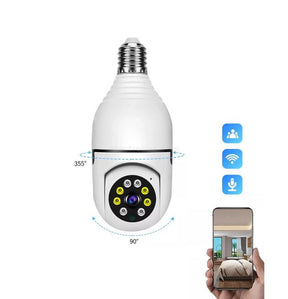 Bulb Camera 1080p WIFI 360 Degree Panoramic Night Vision