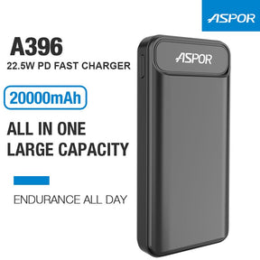 ASPOR A396 PD 20000MAH 22.5W FAST CHARGING POWER BANK